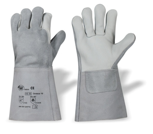 Handschuhe Voll-/Spaltleder 35 cm Gr.10