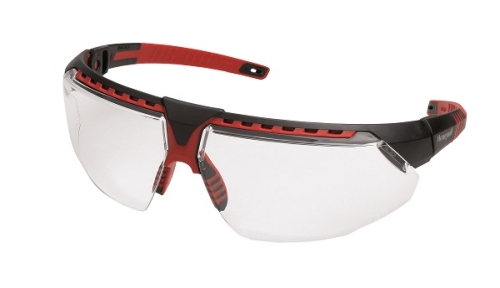 Schutzbrille AVATAR black/red FRM CLEAR Lens HS