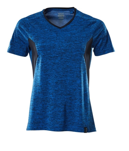 Damenshirt, COOLMAX®PRO, blau/schwarzblau