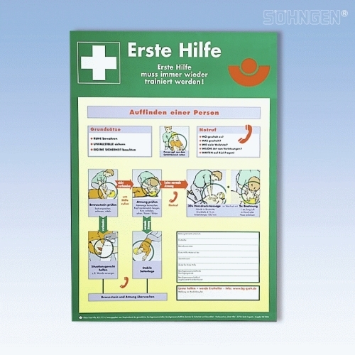 Söhngen Anleitung Erste-Hilfe Plakatform