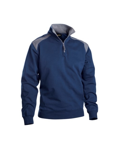 Blåkläder Sweater mit 1/2 RV, marine/grau XS-4XL