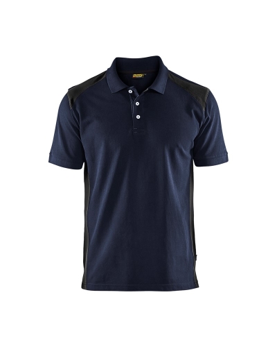 Blåkläder Polo-Shirt Marineblau/Schwarz Gr. L