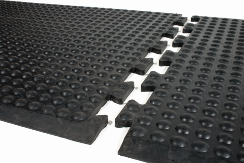 Bubblemat schwarz 0.6 m x 0.9 m Nitril (Endmatte)