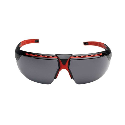 Schutzbrille AVATAR black/red FRM Grey Lens HS